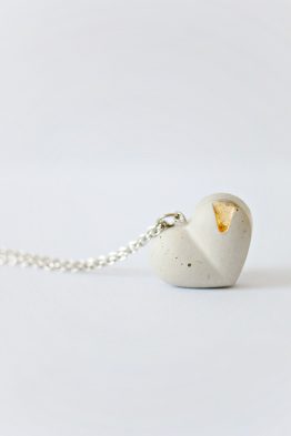 Concrete Heart Necklace