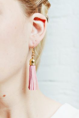 Tassel Earrings - Soft Pink