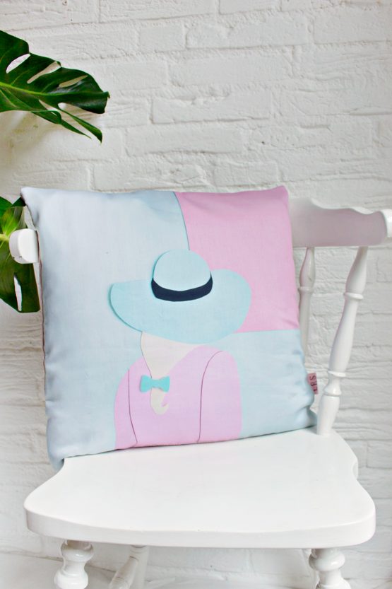 Handmade Pillow Cover - GRL PWR Hat